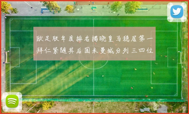 欧足联年度排名揭晓皇马稳居第一拜仁紧随其后国米曼城分列三四位